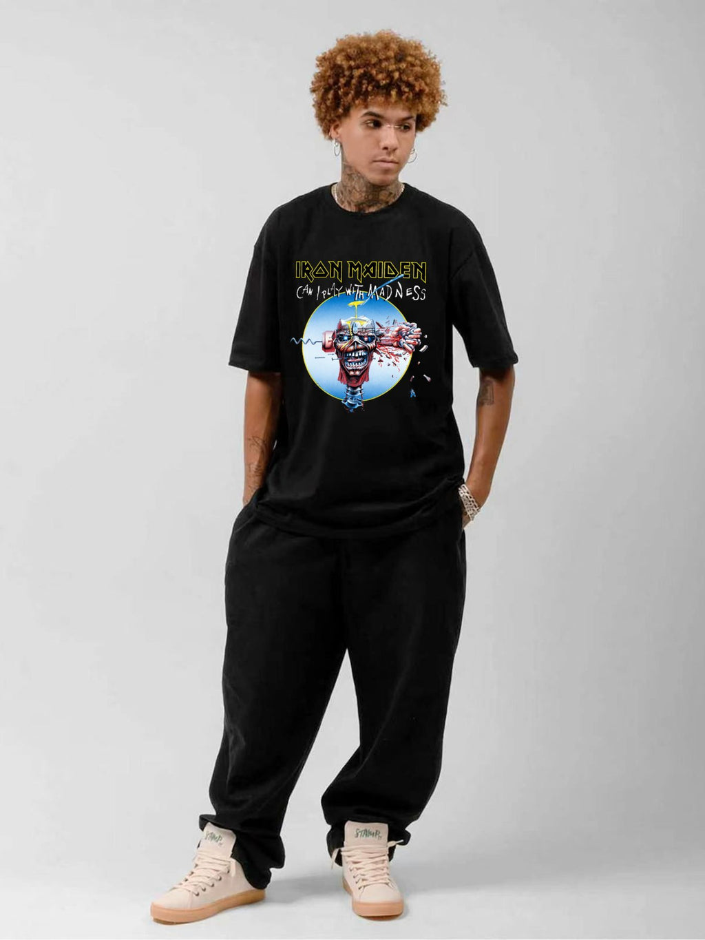Iron Maiden Can I Play With Madness Graphic T-Shirt