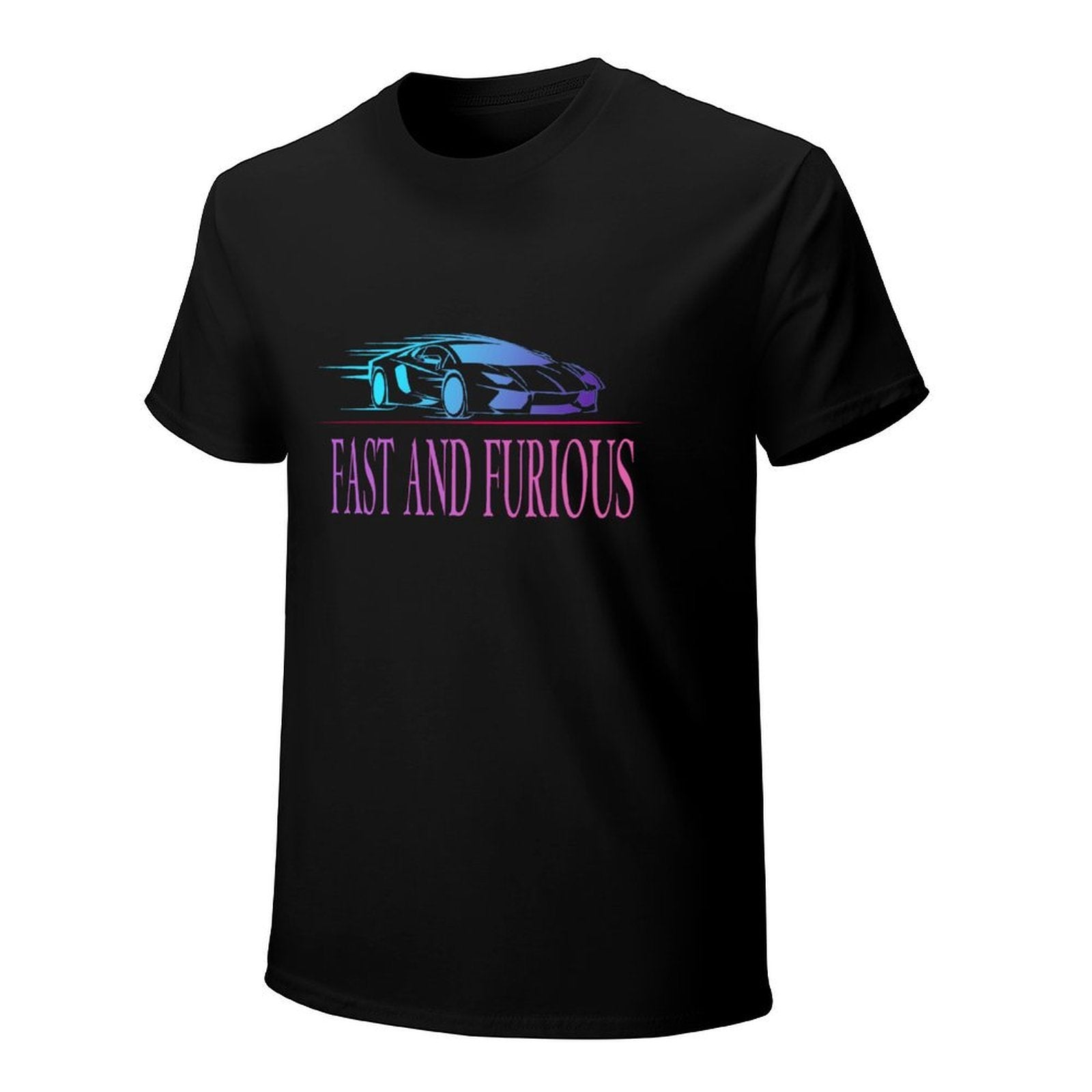 Fast and Furious Car Graphic Black T-Shirt