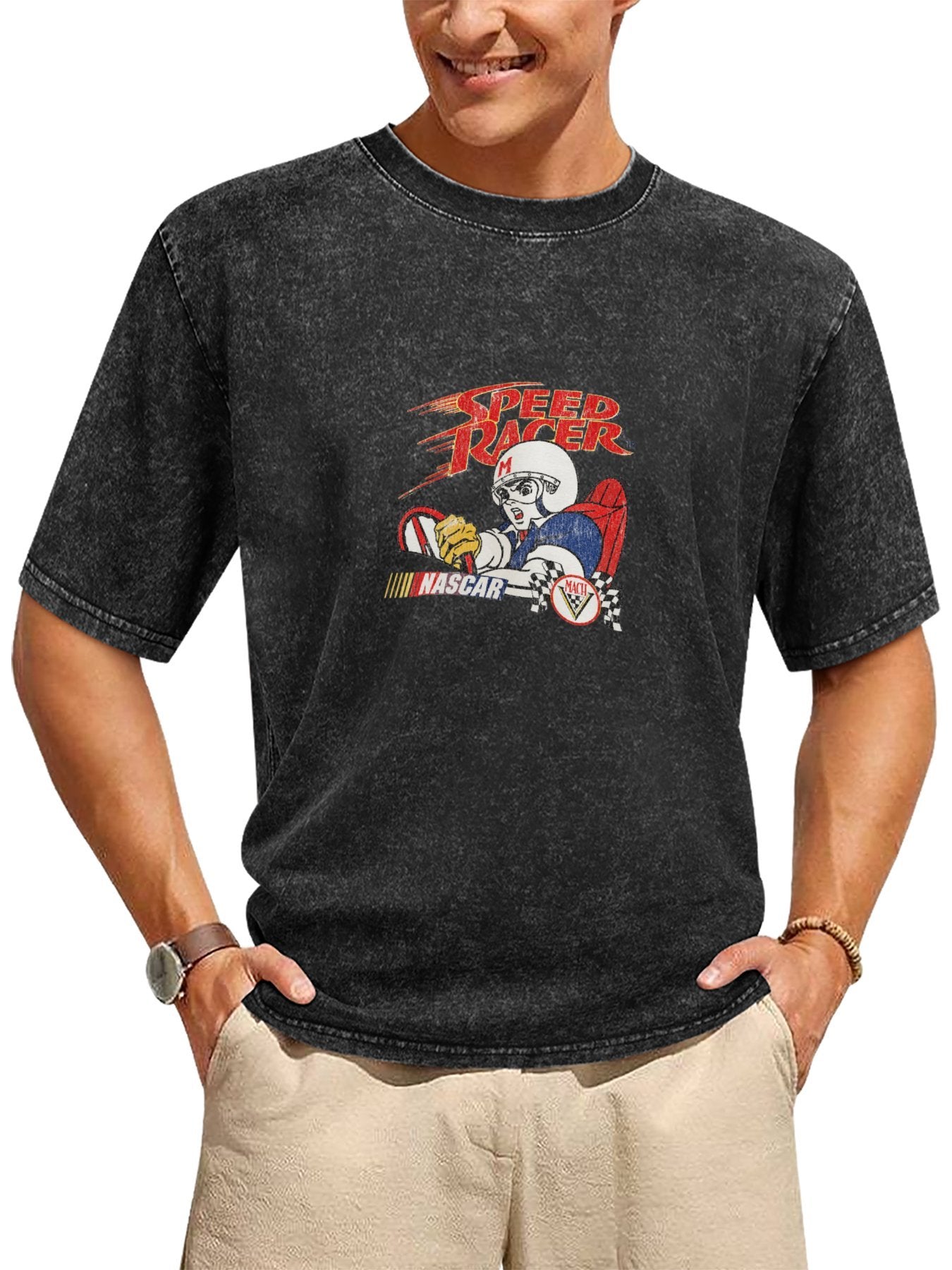 Speed Racer Motorsport Graphic Washed T-Shirt