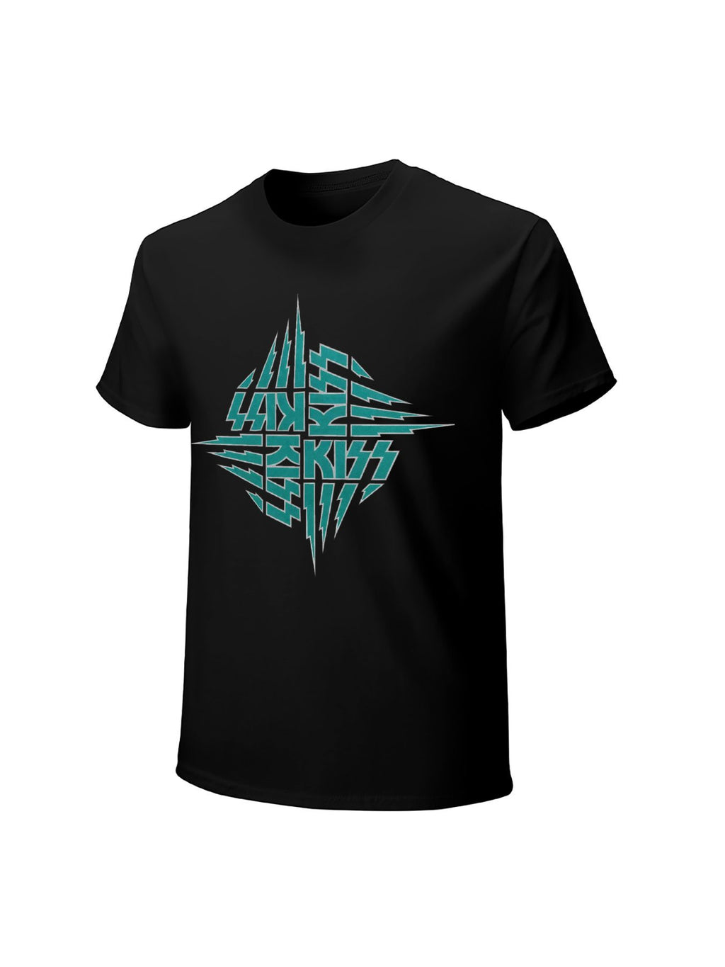 KISS Geometric Lightning Logo T-Shirt