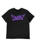 Black Sabbath Purple Bat Logo Graphic T-Shirt