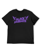 Black Sabbath Purple Bat Logo Graphic T-Shirt