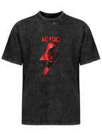 AC/DC Red Lightning Guitarist Graphic T-Shirt