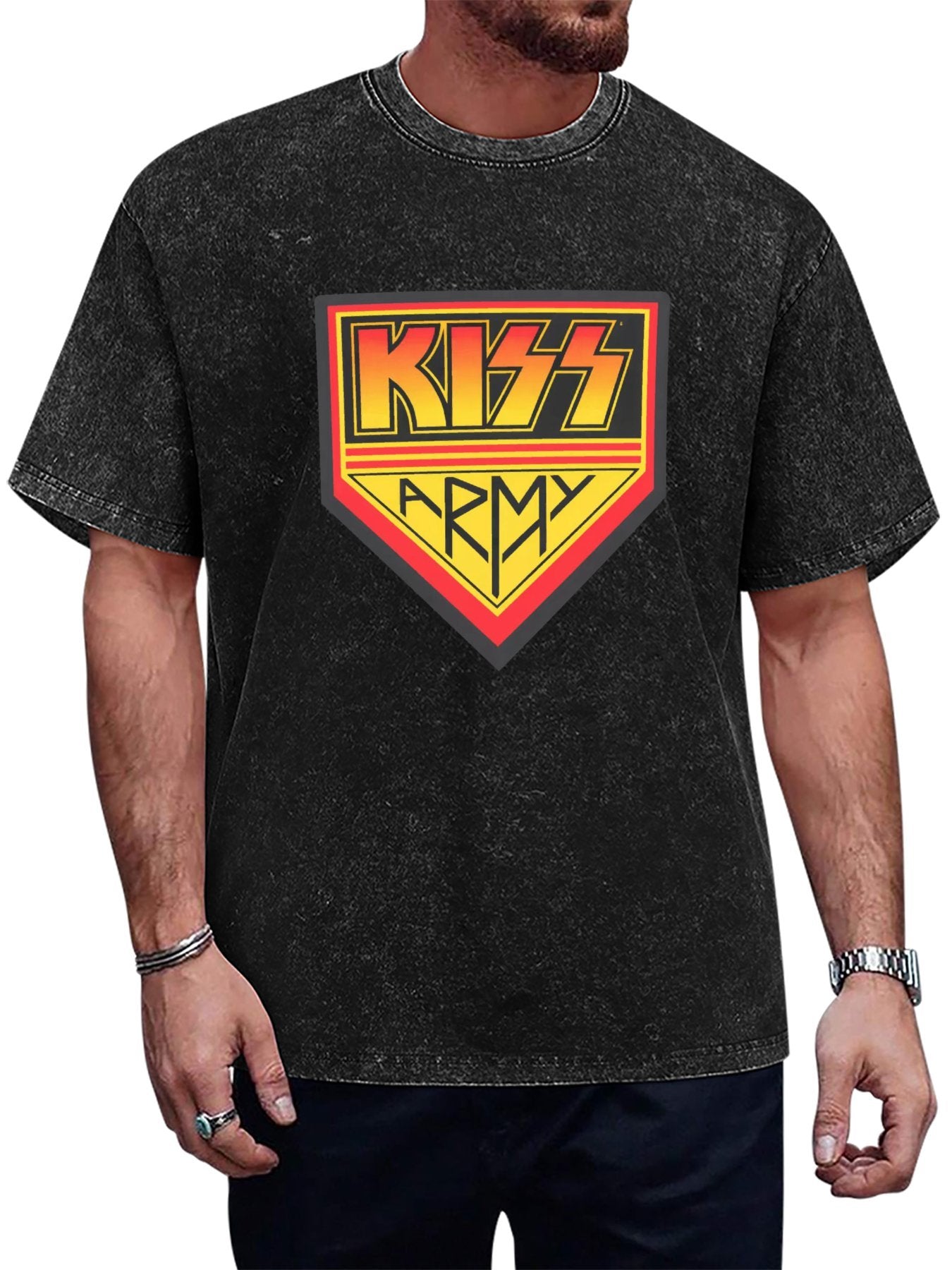 KISS Army Shield Logo Graphic T-Shirt Main image