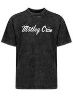 Mötley Crüe Heart Script Logo Graphic T-Shirt