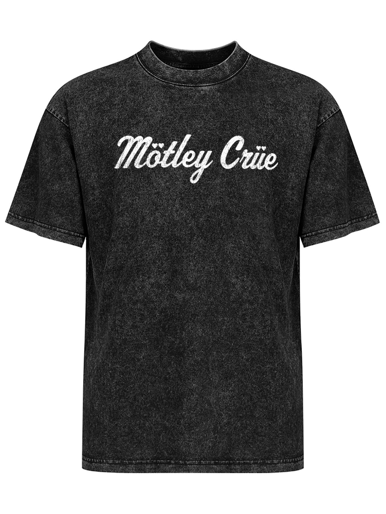 Mötley Crüe Heart Script Logo Graphic T-Shirt