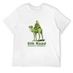 Silk Road Camel Graphic Black T-Shirt