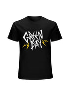 Green Day Lightning Bolt Punk Logo Graphic T-Shirt
